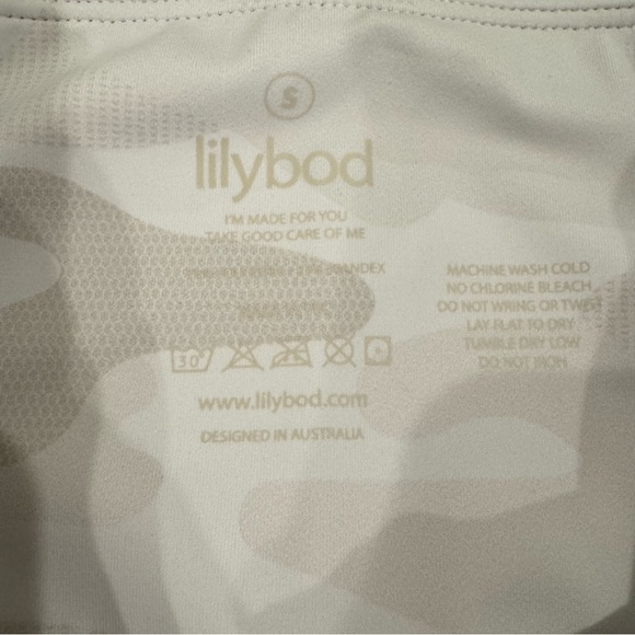 Lilybod High Rise 7/8 White Camo Leggings, Size Small - Picture 3 of 3